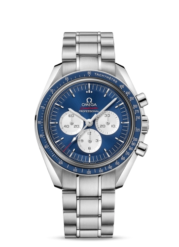 Omega Speedmaster Moonwatch 42-522.30.42.30.03.002 (Stainless Steel Bracelet, Blue Index Dial, Blue Tachymeter Bezel)