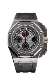 Audemars Piguet Royal Oak Offshore 44-26568IM.OO.A004CA.01 (Black Rubber Strap, Méga Tapisserie Grey Index Dial, Cermet Smooth Bezel) (26568IM.OO.A004CA.01)