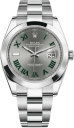 Rolex Datejust 41-126300 (Oystersteel Oyster Bracelet, Slate Roman Dial, Smooth Bezel) (m126300-0013)