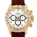 Rolex Daytona 16518G (Brown Leather Strap, White Dial, White/Black Subdials)