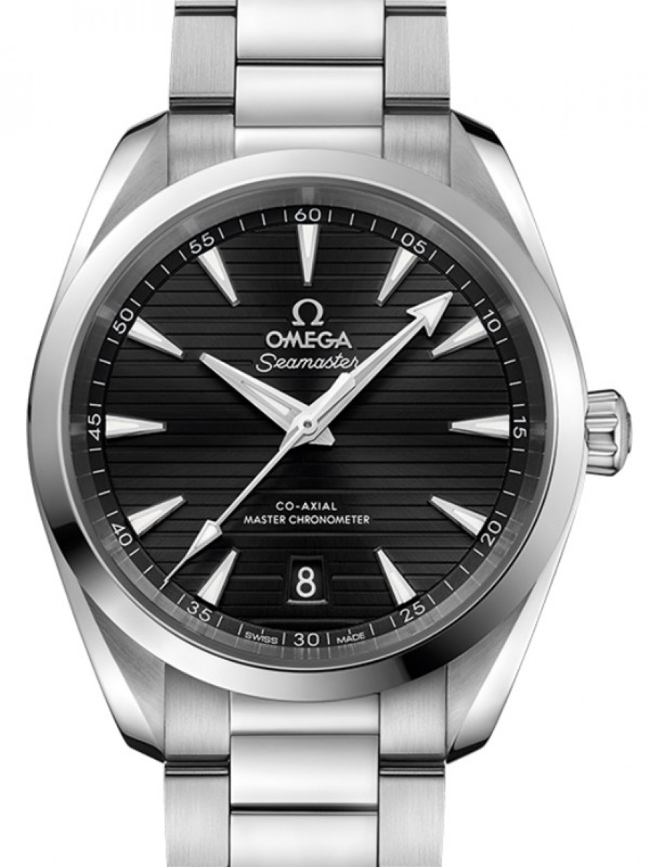 Omega Seamaster Aqua Terra 150M 38-220.10.38.20.01.001 (Stainless Steel Bracelet, Horizontal-teak Black Index Dial, Stainless Steel Bezel)