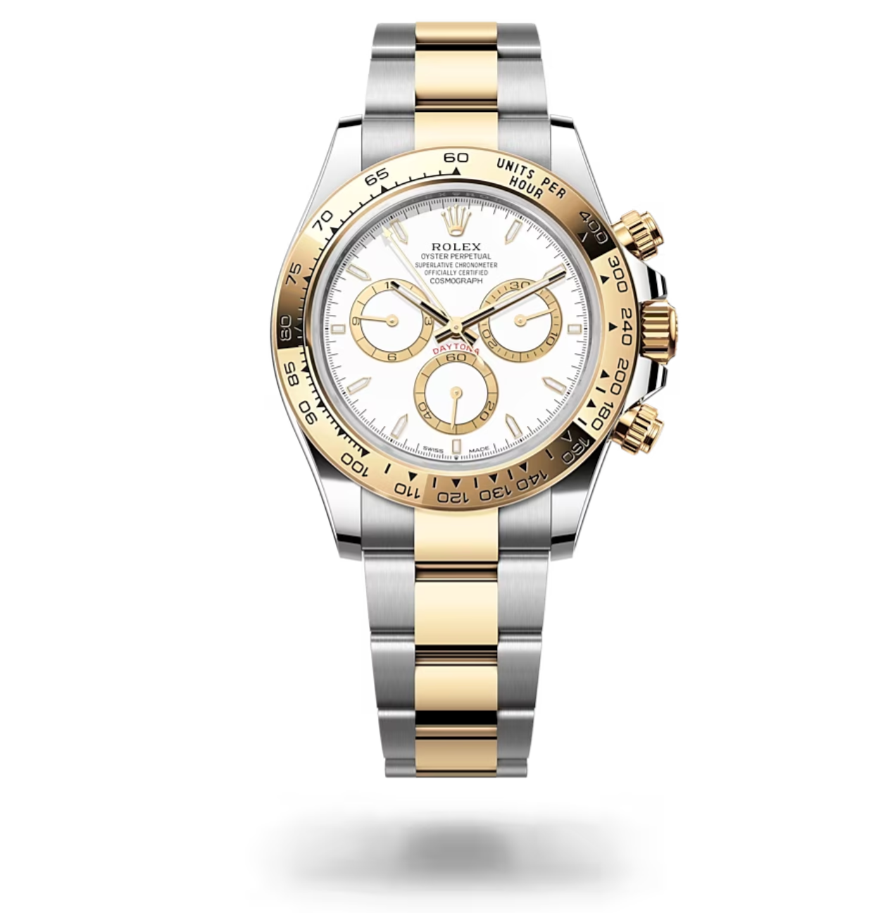 Rolex Daytona 126503 (Yellow Rolesor Oyster Bracelet, White Dial, White Subdials)