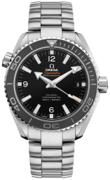 Omega Seamaster Planet Ocean 600M 37.5-232.30.42.21.01.001 (Stainless Steel Bracelet, Black Arabic/Index Dial, Rotating Grey Ceramic Bezel) (Omega 232.30.42.21.01.001)