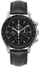 Omega Speedmaster Moonwatch 39.7-311.33.42.30.01.001 (Black Alligator Leather Strap, Black Index Dial, Black Tachymeter Bezel) (Omega 311.33.42.30.01.001)