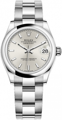 Rolex Datejust 31-278240 (Oystersteel Oyster Bracelet, Silver Index Dial, Domed Bezel)