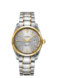 Omega Seamaster Aqua Terra 150M 36.2-2318.30.00 (Yellow Gold & Stainless Steel Bracelet, Silver Index Dial, Yellow Gold Bezel) (Omega 2318.30.00)