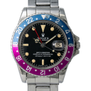 Rolex GMT-Master 40-1675 (Oystersteel Oyster Bracelet, Black Nipple Dial, Fuchsia Pepsi Aluminum Bezel)