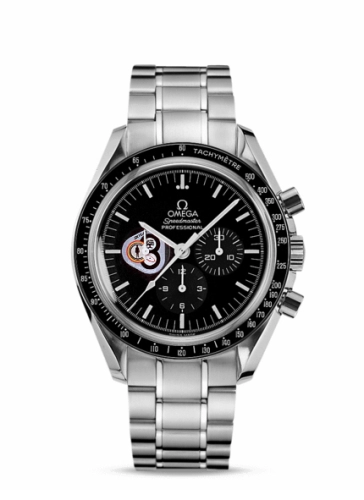 Omega Speedmaster Moonwatch 42-3597.23.00 (Stainless Steel Bracelet, Black Index Dial, Black Tachymeter Bezel)