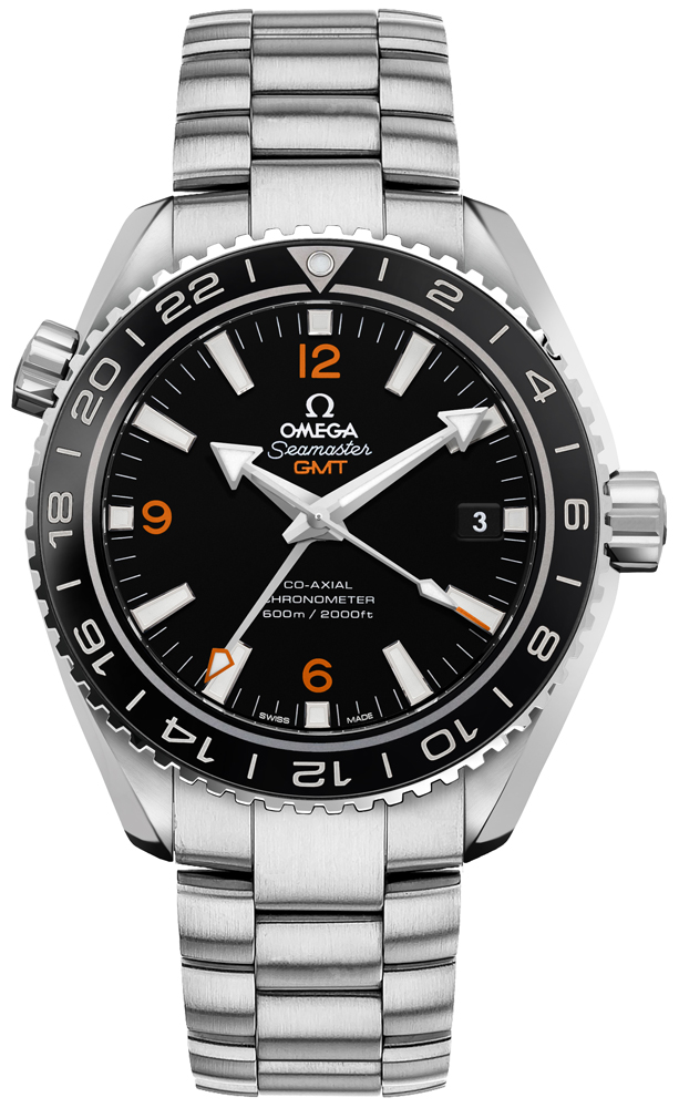 Omega Seamaster Planet Ocean 600M 43.5-232.30.44.22.01.002 (Stainless Steel Bracelet, Black Arabic/Index Dial, Rotating Black Ceramic Bezel)