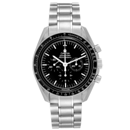 Omega Speedmaster Moonwatch 42-3574.51.00 (Stainless Steel Bracelet, Black Index Dial, Black Tachymeter Bezel) (Omega 3574.51.00)