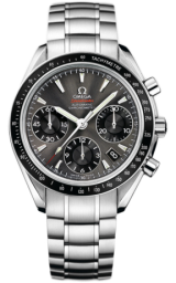 Omega Speedmaster Non-Moonwatch 40-323.30.40.40.06.001 (Stainless Steel Bracelet, Sun-brushed Grey Index Dial, Black Tachymeter Bezel) (Omega 323.30.40.40.06.001)