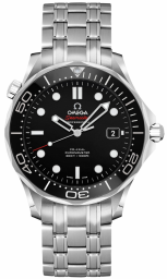 Omega Seamaster Diver 300M 41-212.30.41.20.01.003 (Stainless Steel Bracelet, Black Dot Index Dial, Rotating Black Ceramic Bezel) (Omega 212.30.41.20.01.003)