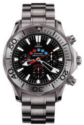 Omega Seamaster Diver 300M 44-2269.50.00 (Titanium Bracelet, Black Index Dial, Rotating Titanium Bezel) (Omega 2269.50.00)