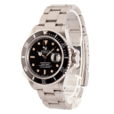 Rolex Submariner 40-168000 (Oystersteel Oyster Bracelet, Black Diver Dial, Warm Lume Hands/Hour Markers, Black Aluminum Bezel)