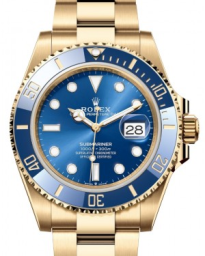 Rolex Submariner 41-126618LB (Yellow Gold Oyster Bracelet, Blue Diver Dial, Blue Cerachrom Bezel)