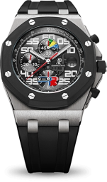 Audemars Piguet Royal Oak Offshore 42-26071IK.OO.D002CA.01 (Black Rubber Strap, Méga Tapisserie Black Arabic 5' Dial, Black Rubber-clad Smooth Bezel) (26071IK.OO.D002CA.01)