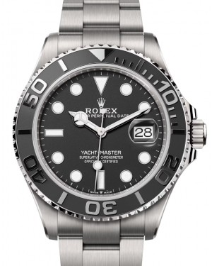 Rolex Yacht-Master 42-226627 (Titanium Oyster Bracelet, Intense Black Diver Dial, Matte-black Cerachrom Graduated Bezel)