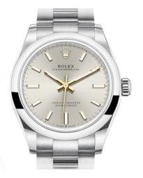 Rolex Oyster Perpetual 31-277200 (Oystersteel Oyster Bracelet, Silver Index Dial, Domed Bezel) (m277200-0001)