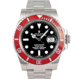 Rolex Submariner 40-116610LN (Oystersteel Oyster Bracelet, Black Diver Dial, Red Cerachrom Bezel)