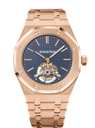 Audemars Piguet Royal Oak 41-26510OR.OO.1220OR.01 (Pink Gold Bracelet, Petite Tapisserie Blue Index Dial, Pink Gold Smooth Bezel) (26510OR.OO.1220OR.01)