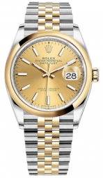 Rolex Datejust 36-126203 (Yellow Rolesor Jubilee Bracelet, Champagne Index Dial, Domed Bezel) (m126203-0015)