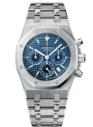 Audemars Piguet Royal Oak 39-26300ST.OO.1110ST.04 (Stainless Steel Bracelet, Grande Tapisserie Blue Index Dial, Stainless Steel Smooth Bezel) (26300ST.OO.1110ST.04)