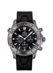 Omega Seamaster Diver 300M 41.5-2993.50.91 (Black Rubber Strap, Black Index Dial, Rotating Titanium Bezel) (Omega 2993.50.91)