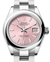 Rolex Lady-Datejust 28-279160 (Oystersteel Oyster Bracelet, Pink Index Dial, Domed Bezel) (m279160-0002)