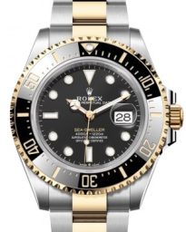 Rolex Sea-Dweller 43-126603 (Yellow Rolesor Oyster Bracelet, Intense-black Diver Dial, Black Cerachrom Graduated Bezel) (m126603-0001)