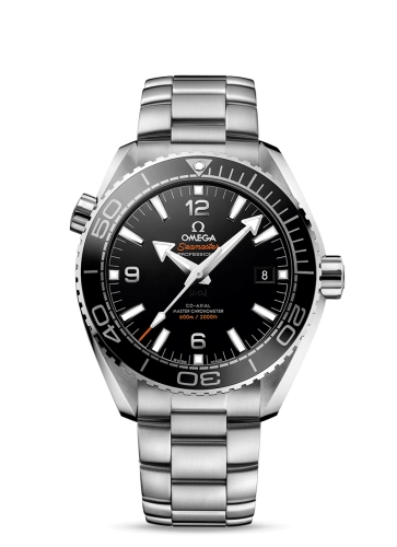 Omega Seamaster Planet Ocean 600M 43.5-215.30.44.21.01.003 (Stainless Steel Bracelet, Black Ceramic Arabic/Index Dial, Rotating Black Ceramic Bezel)