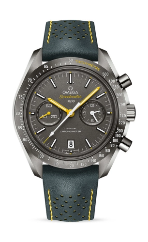 Omega Speedmaster Non-Moonwatch 44.25-311.92.44.51.99.001 (Micro-perforated Black Leather Strap, Matte-grey Titanium Index Dial, Black Tachymeter Bezel)