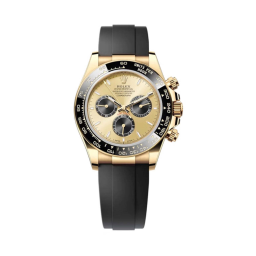 Rolex Daytona 126518 LN (Black Rubber Bracelet, Gold Dial, Black Subdials)