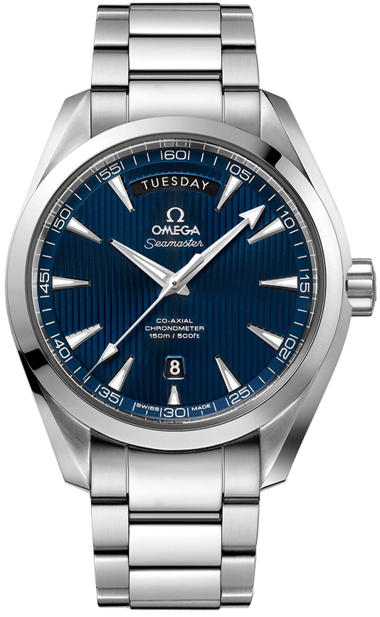 Omega Seamaster Aqua Terra 150M 41.5-231.10.42.22.03.001 (Stainless Steel Bracelet, Vertical-teak Blue Index Dial, Stainless Steel Bezel)