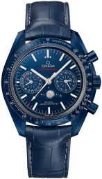 Omega Speedmaster Non-Moonwatch 44.25-304.93.44.52.03.001 (Blue Alligator Leather Strap, Sun-brushed Blue Index Dial, Blue Tachymeter Bezel) (Omega 304.93.44.52.03.001)