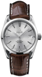 Omega Seamaster Aqua Terra 150M 36.2-2804.30.37 (Brown Alligator Leather Strap, Silver Index Dial, Stainless Steel Bezel) (Omega 2804.30.37)