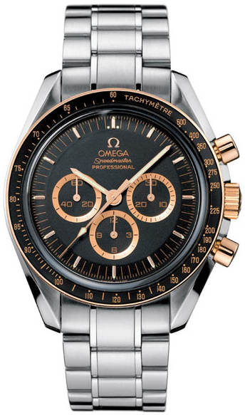 Omega Speedmaster Moonwatch 42-3366.51.00 (Stainless Steel Bracelet, Black Index Dial, Black Tachymeter Bezel)