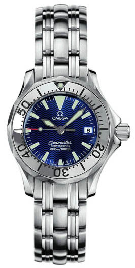 Omega Seamaster Diver 300M 28-2283.80.00 (Stainless Steel Bracelet, Wave-embossed Blue Index Dial, Rotating Stainless Steel Bezel)