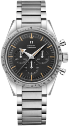 Omega Speedmaster Moonwatch 38.6-311.10.39.30.01.001 (Stainless Steel Bracelet, Black Index Dial, Stainless Steel Tachymeter Bezel) (Omega 311.10.39.30.01.001)