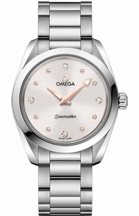 Omega Seamaster Aqua Terra 150M 28-220.10.28.60.54.001 (Stainless Steel Bracelet, White Diamond Index Dial, Stainless Steel Bezel)