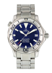 Omega Seamaster Diver 300M 36.25-2253.80.00 (Stainless Steel Bracelet, Wave-embossed Blue Index Dial, Rotating Stainless Steel Bezel) (Omega 2253.80.00)