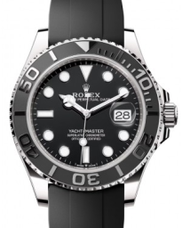 Rolex Yacht-Master 42-226659 (Oysterflex Bracelet, Black Diver Dial, Matte-black Cerachrom Graduated Bezel) (m226659-0002)