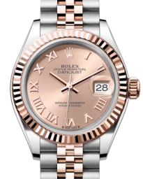 Rolex Lady-Datejust 28-279171 (Everose Rolesor Jubilee Bracelet, Rosé Roman Dial, Fluted Bezel) (m279171-0025)