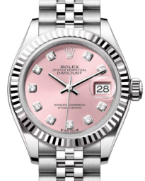 Rolex Lady-Datejust 28-279174 (Oystersteel Jubilee Bracelet, Gold Diamond-set Pink Dial, Fluted Bezel) (m279174-0003)