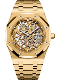 Audemars Piguet Royal Oak 39-16204BA.OO.1240BA.01 (Yellow Gold Bracelet, Yellow Gold-toned Openworked Index Dial, Yellow Gold Smooth Bezel) (16204BA.OO.1240BA.01)