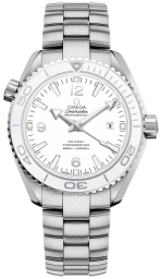 Omega Seamaster Planet Ocean 600M 37.5-232.30.38.20.04.001 (Stainless Steel Bracelet, White Arabic/Index Dial, Rotating White Ceramic Bezel) (Omega 232.30.38.20.04.001)