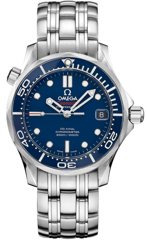 Omega Seamaster Diver 300M 36.25-212.30.36.20.03.001 (Stainless Steel Bracelet, Blue Dot Index Dial, Rotating Blue Ceramic Bezel)