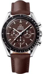 Omega Speedmaster Moonwatch 42-311.32.42.30.13.001 (Brown Leather Strap, Chocolate-brown Index Dial, Black Tachymeter Bezel) (Omega 311.32.42.30.13.001)