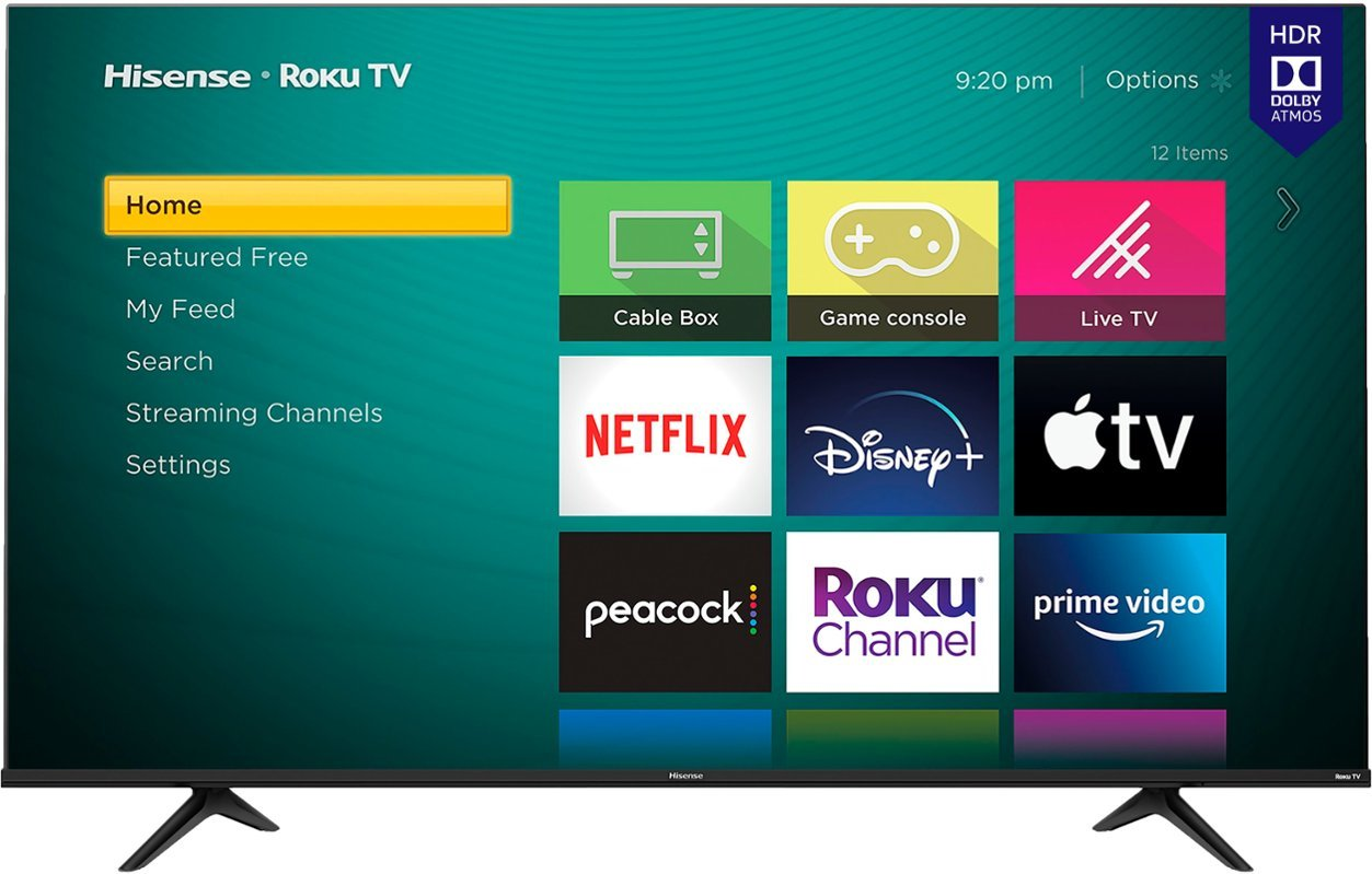 Hisense  55" Class R6G Series LED 4K UHD Smart Roku TV