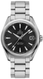 Omega Seamaster Aqua Terra 150M 38.5-231.10.39.21.01.001 (Stainless Steel Bracelet, Vertical-teak Black Diamond Index Dial, Stainless Steel Bezel) (Omega 231.10.39.21.01.001)