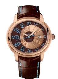 Audemars Piguet Millenary 45-15320OR.OO.D095CR.01 (Brown Alligator Leather Strap, Brown-lacquered Pink Gold Roman Dial, Pink Gold Smooth Bezel) (15320OR.OO.D095CR.01)